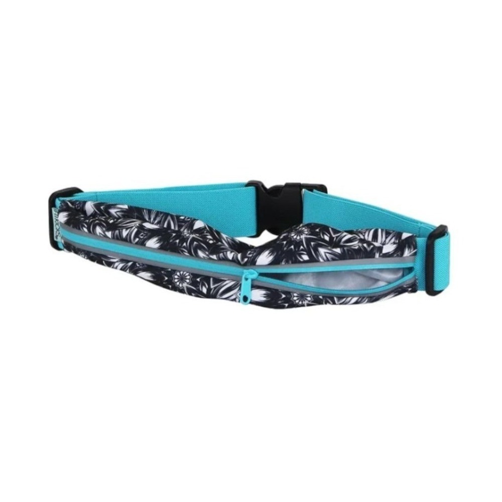 NWOT Fitkicks Fitzip Lifestyle Pack Adjustable Waist Fanny Pack Teal/Black